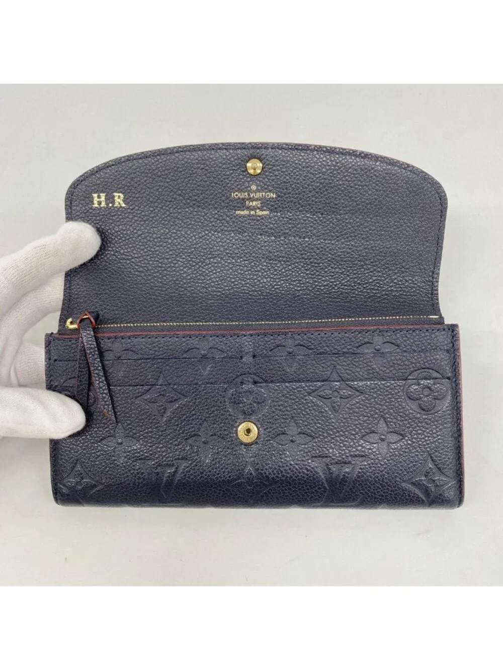 Louis Vuitton Wallet Monogram Empreinte Portefeuille Emily Marine